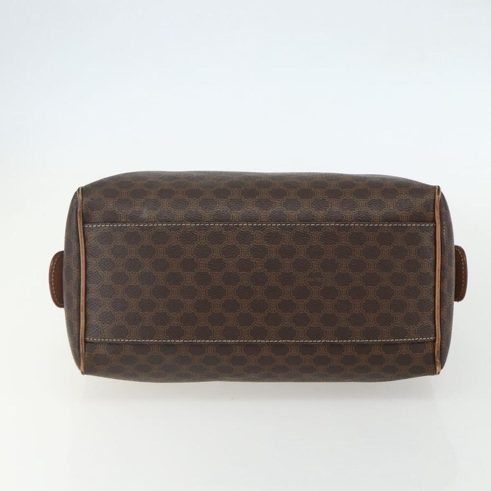 CELINE Macadam Canvas Hand Bag PVC Leather Brown Gold Auth ti3545 - Picture 5 of 16